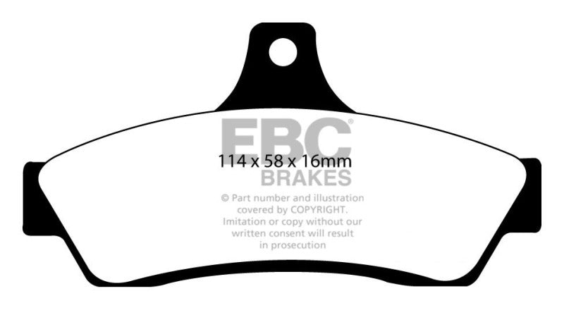 EBC 05-06 Pontiac GTO 6.0 (Vented Rear Rotors) Orangestuff Rear Brake Pads