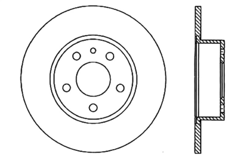 StopTech Slotted & Drilled Sport Brake Rotor