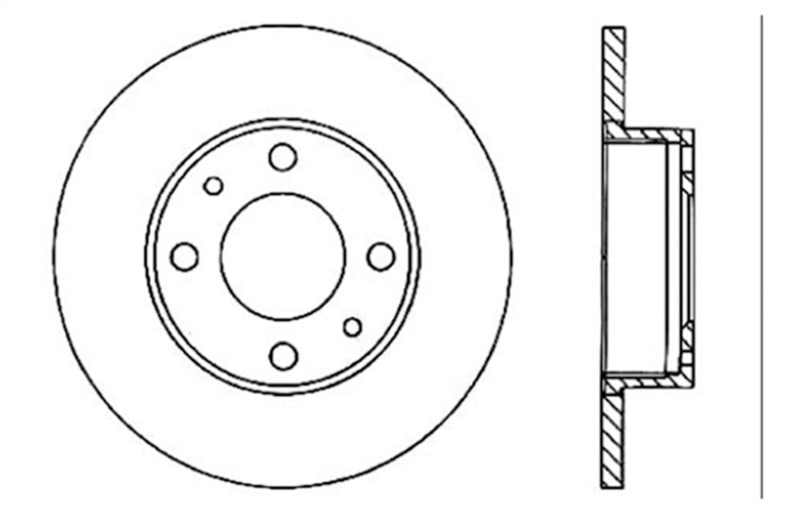 StopTech Slotted & Drilled Sport Brake Rotor
