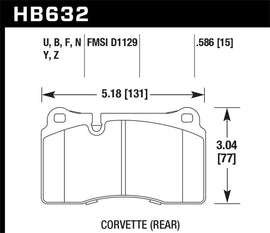Hawk 2007-2015 Volkswagen Tourareg Base/V6/V6-Sport/TDI HPS 5.0 Performance Front Brake Pads
