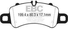 Load image into Gallery viewer, EBC 17-18 Porsche 718 Boxster 2.5L Redstuff Front Brake Pads