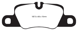 EBC 12-15 Porsche 911 (991) (Cast Iron Rotor only) 3.8 Carrera S Redstuff Rear Brake Pads