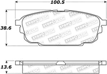 Load image into Gallery viewer, StopTech Performance 2003 Mazda Protege Rear Brake Pads