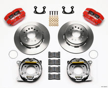 Load image into Gallery viewer, Wilwood Dynapro Dust-Boot P/S Park Brake Kit Red Small Ford 2.66in Offset