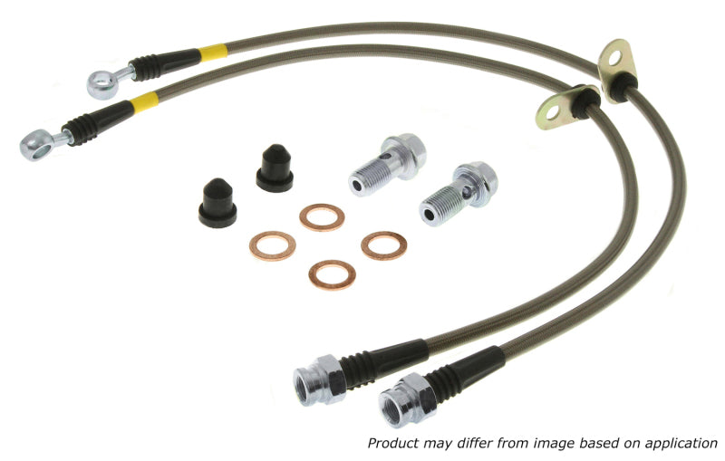 StopTech 02-05 Avalanche / 99-05 Silverado 1500 2WD/4WD Stainless Steel Front Brake Lines