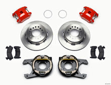 Load image into Gallery viewer, Wilwood D154 P/S Park Brake Kit Red Chevy 12 Bolt 2.75in Off w/ C-Clips