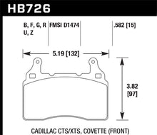 Load image into Gallery viewer, Hawk 2014 Chevrolet Corvette DTC-60 Front Brake Pads