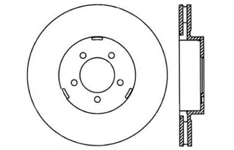 StopTech Slotted & Drilled Sport Brake Rotor