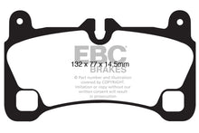 Load image into Gallery viewer, EBC 2008-2009 Volkswagen Touareg 3.6L (2 Holes At Bottom Of Backplate) Ultimax2 Rear Brake Pads