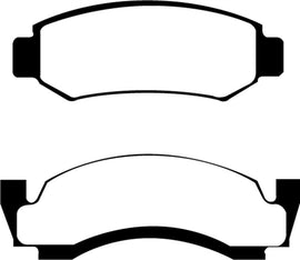 EBC 76-77 Ford Bronco 3.3 Redstuff Front Brake Pads