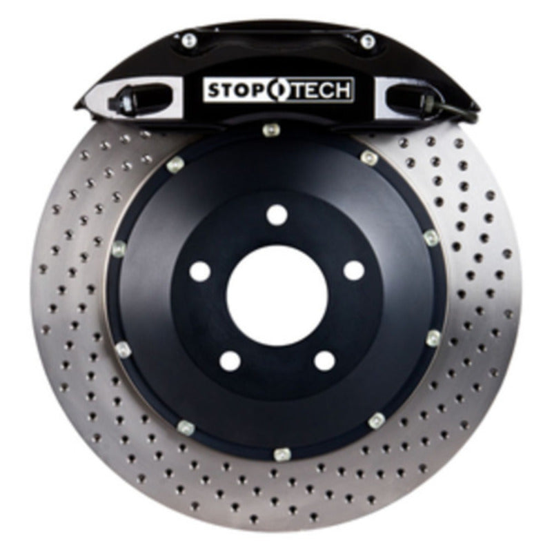 StopTech 06-08 Nissan 350z w/ Black ST-40 Calipers 355x32mm Drilled Rotors Front Big Brake Kit