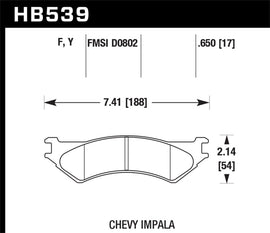 Hawk LTS Street Brake Pads