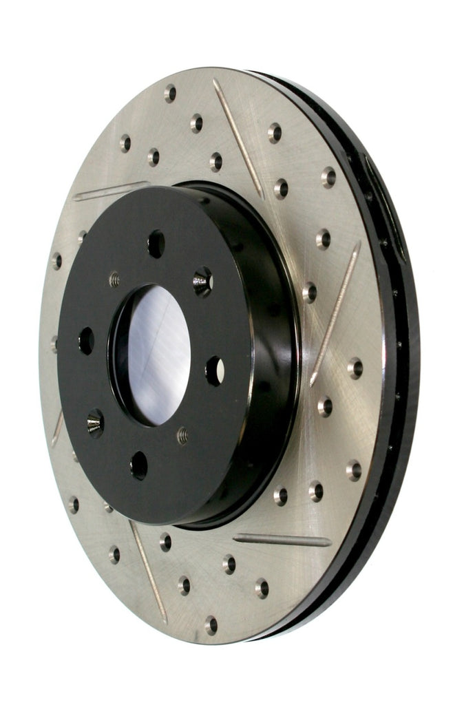 StopTech 06-12 Mercedes R350 Slotted & Drilled Front Left Cryo Sport Brake Rotor