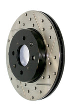 Load image into Gallery viewer, StopTech 06-12 Mercedes R350 Slotted &amp; Drilled Front Left Cryo Sport Brake Rotor