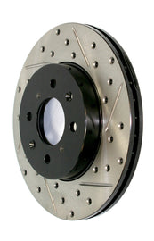StopTech 82-89 BMW 633CSi Slotted & Drilled Cryo Sport Right Rear Brake Rotor