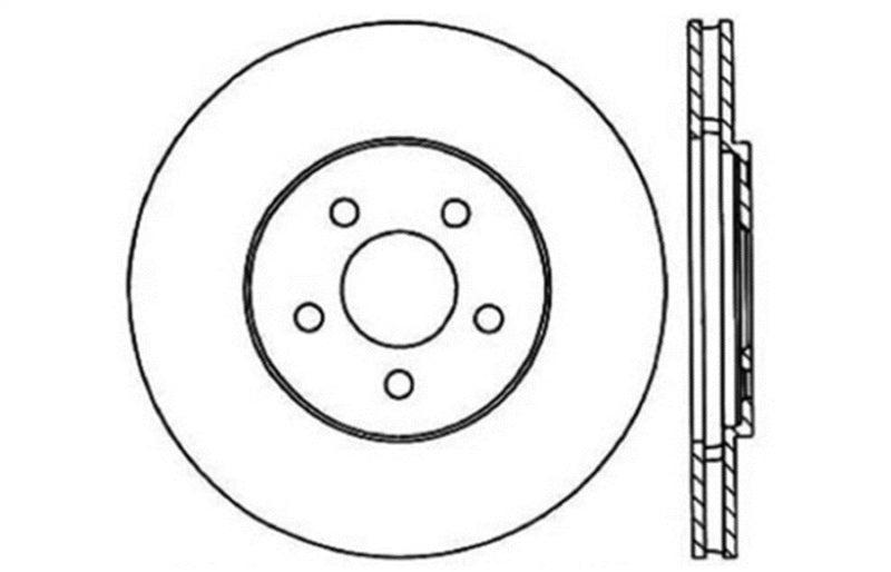 StopTech Slotted & Drilled Sport Brake Rotor