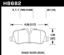 Load image into Gallery viewer, Hawk 05-09 Range Rover LR3 D1099 LTS Street Rear Brake Pads