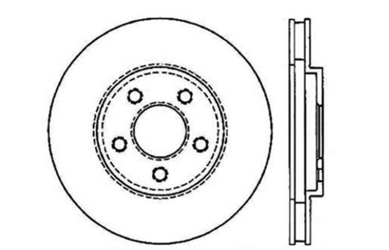StopTech Drilled Sport Brake Rotor