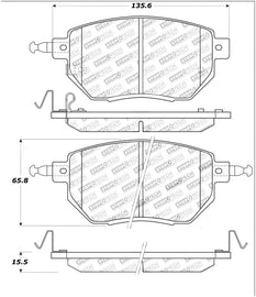 StopTech Street Touring 03-11/05 Infinity / 05-06 Nissan Front Brake Pads