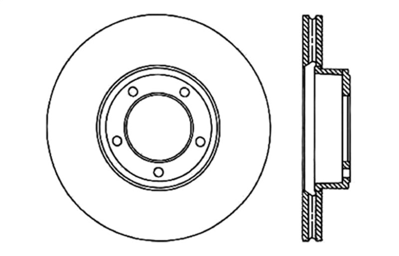StopTech Slotted & Drilled Sport Brake Rotor