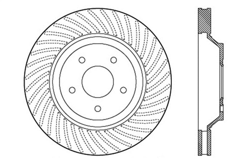 StopTech Drilled Sport Brake Rotor