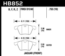 Load image into Gallery viewer, Hawk 05-09 Jaguar XJR / 10-15 Jaguar XJ HPS 5.0 Front Brake Pads