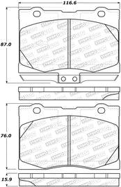 StopTech Performance 05-12 Acura RL Front Brake Pads