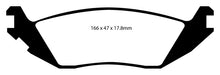 Load image into Gallery viewer, EBC 06-09 Chrysler Aspen 4.7 Yellowstuff Rear Brake Pads
