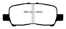 Load image into Gallery viewer, EBC 05-09 Buick Allure (Canada) 3.6 Yellowstuff Rear Brake Pads
