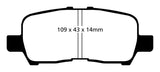 EBC 05-09 Buick Allure (Canada) 3.6 Yellowstuff Rear Brake Pads