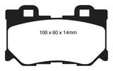 EBC 08-13 Infiniti FX50 5.0 Greenstuff Rear Brake Pads