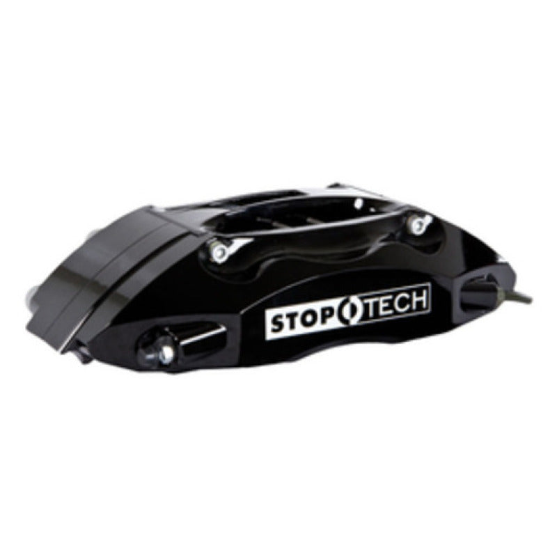 StopTech 04-07 STi Front Big Brake Kit 355X32MM with Black Calipers Slotted Rotors Pads and SS Lines