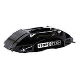 StopTech 04-07 STi Front Big Brake Kit 355X32MM with Black Calipers Slotted Rotors Pads and SS Lines