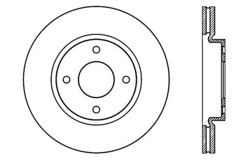 StopTech Drilled Sport Brake Rotor