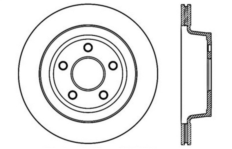 StopTech Drilled Sport Brake Rotor
