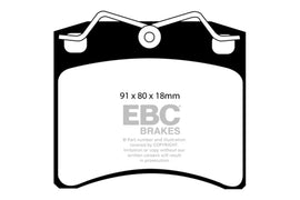 EBC 96-98 Volkswagen Eurovan 2.5L (w/Vented Rotors) Ultimax2 Front Brake Pads