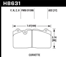 Load image into Gallery viewer, Hawk 09-11 Corvette Z06/09-13 0ZR-1 (w/Carbon Ceramic Brakes &amp; Iron Rotors) Front DTC-70 Brake Pads