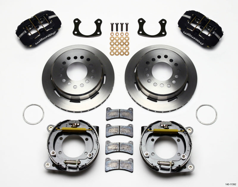 Wilwood Dynapro Low-Profile 11.00in P-Brake Kit New Big Ford 2.50in Off Staggerd Mount