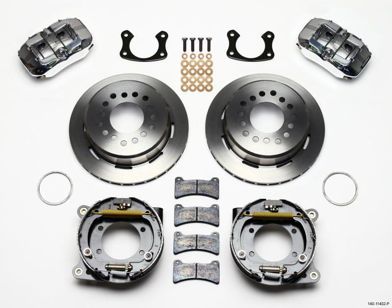 Wilwood Dynapro Low-Profile 11.00in P-Brake Kit - Polish New Big Ford 2.36in Offset