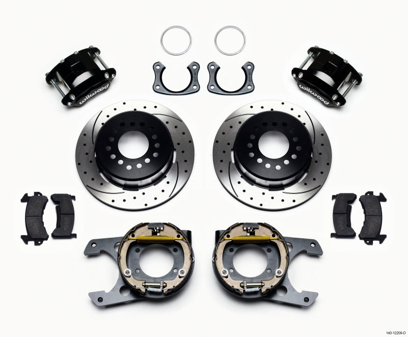 Wilwood D154 P/S Park Brake Kit Drilled New Big Ford 2.50in Offset
