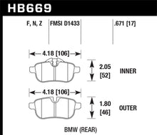 Load image into Gallery viewer, Hawk 09-12 BMW Z4 HPS Street Rear Brake Pads