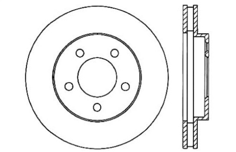 StopTech Drilled Sport Brake Rotor