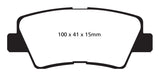 EBC 09-11 Hyundai Azera 3.3 Yellowstuff Rear Brake Pads