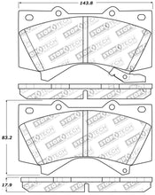 Load image into Gallery viewer, StopTech 13-18 Toyota Land Cruiser Performance Front Brake Pads