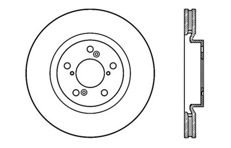 StopTech Slotted & Drilled Sport Brake Rotor