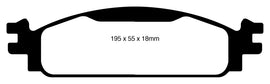 EBC 08-10 Ford Flex 3.5 Yellowstuff Front Brake Pads