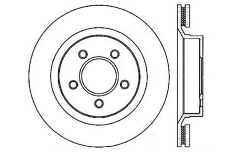 StopTech Slotted & Drilled Sport Brake Rotor