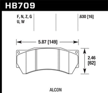 Load image into Gallery viewer, Hawk DTC-80 Alcon Mono6 (Model 4497) Race Brake Pads