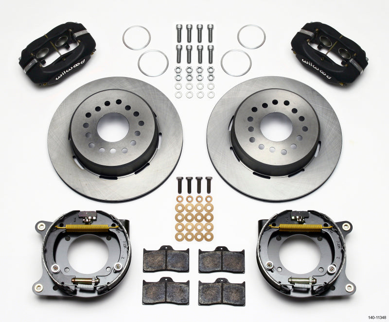 Wilwood Forged Dynalite P/S Park Brake Kit 55-57 Chevy 2.34in Offset