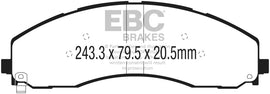 EBC 2017+ Ford F-450 Redstuff Front Brake Pads